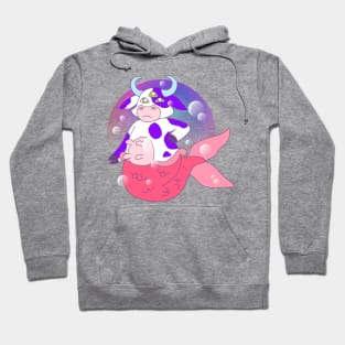 Third Eye Mermaid Cow Hoodie